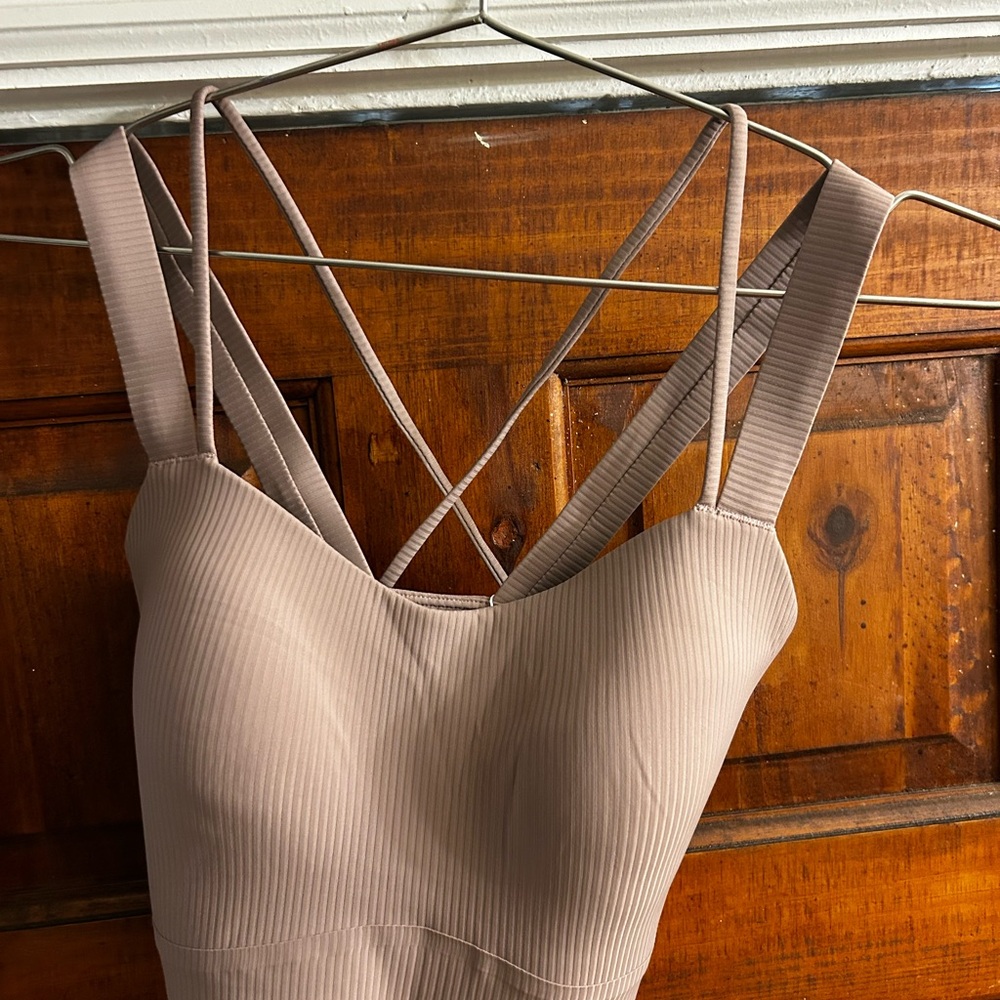 Lululemon ribbed strappy longline D/DD